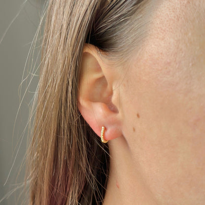 Sidabriniai auskarai su cirkoniais