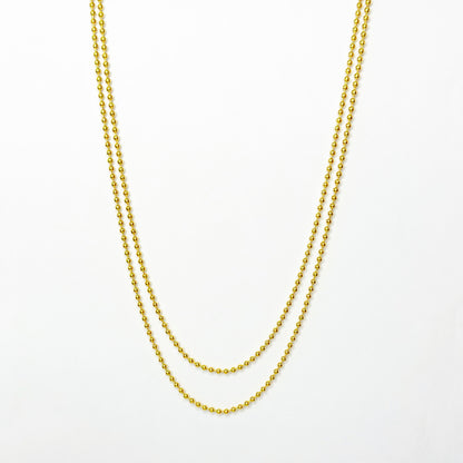 Auksuota dviguba grandinėlė "Ball Bead"