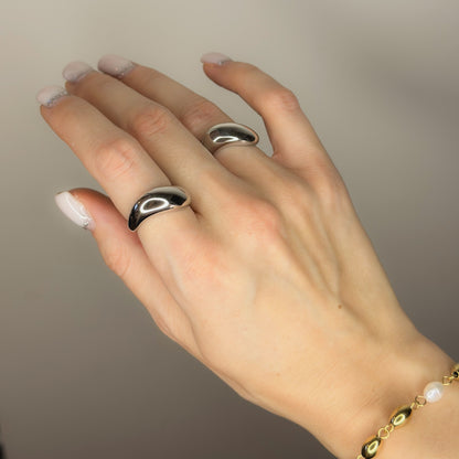 Masyvus žiedas „Wave Band“