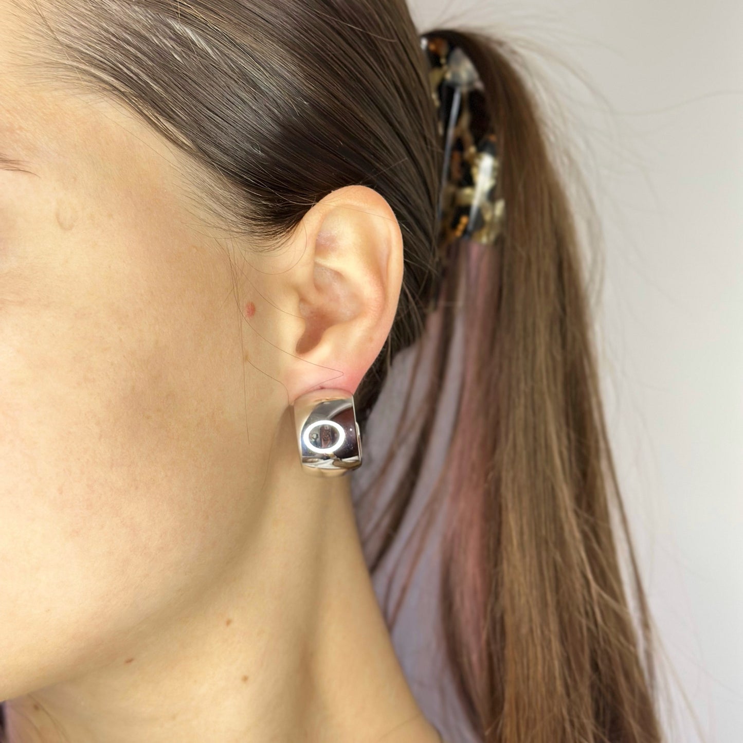 Masyvūs platūs auskarai „Bold Hoops“