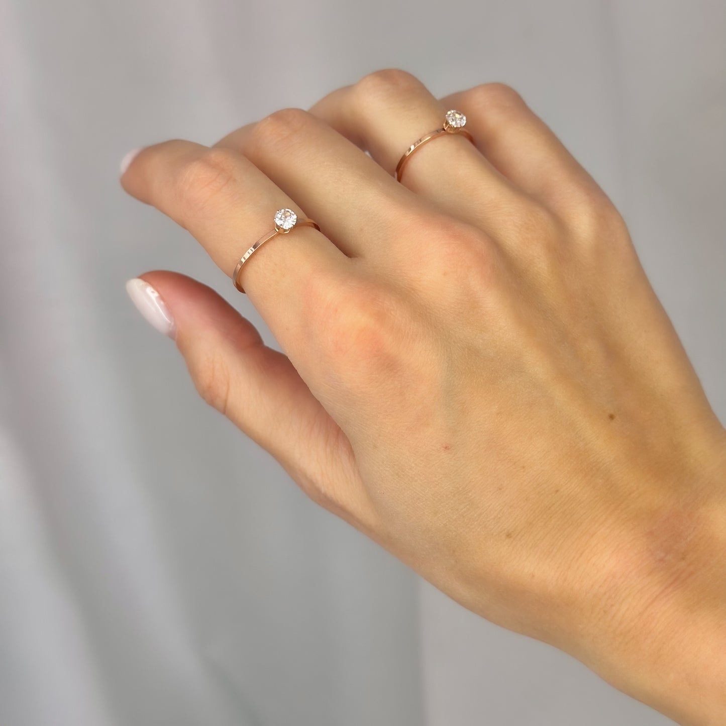 Paauksuotas žiedas su cirkoniu