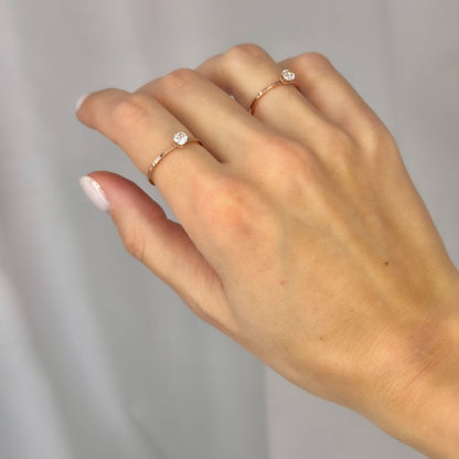 Paauksuotas žiedas su cirkoniu