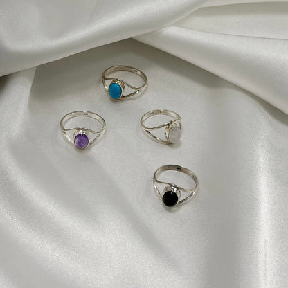 Sterling Silver Moonstone Ring