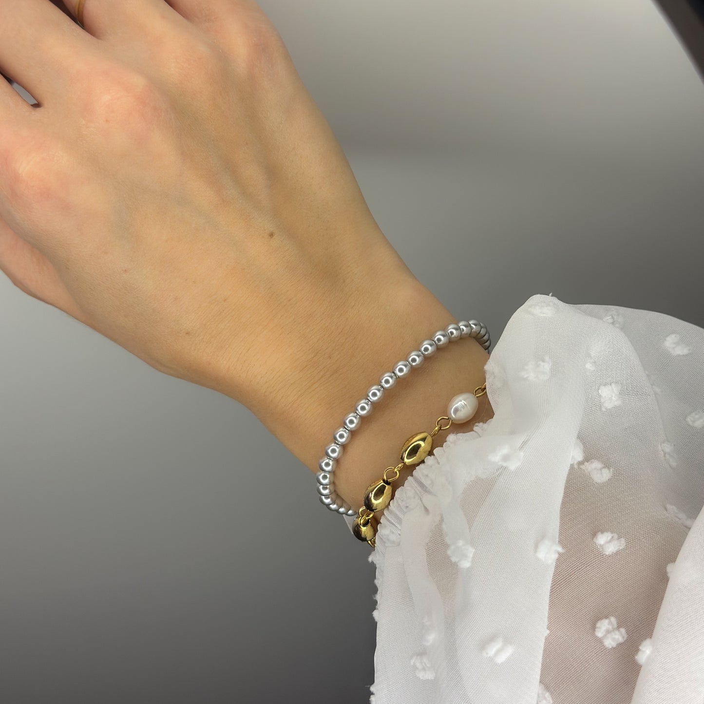 Sidabrinė apyrankė su burbuliukais