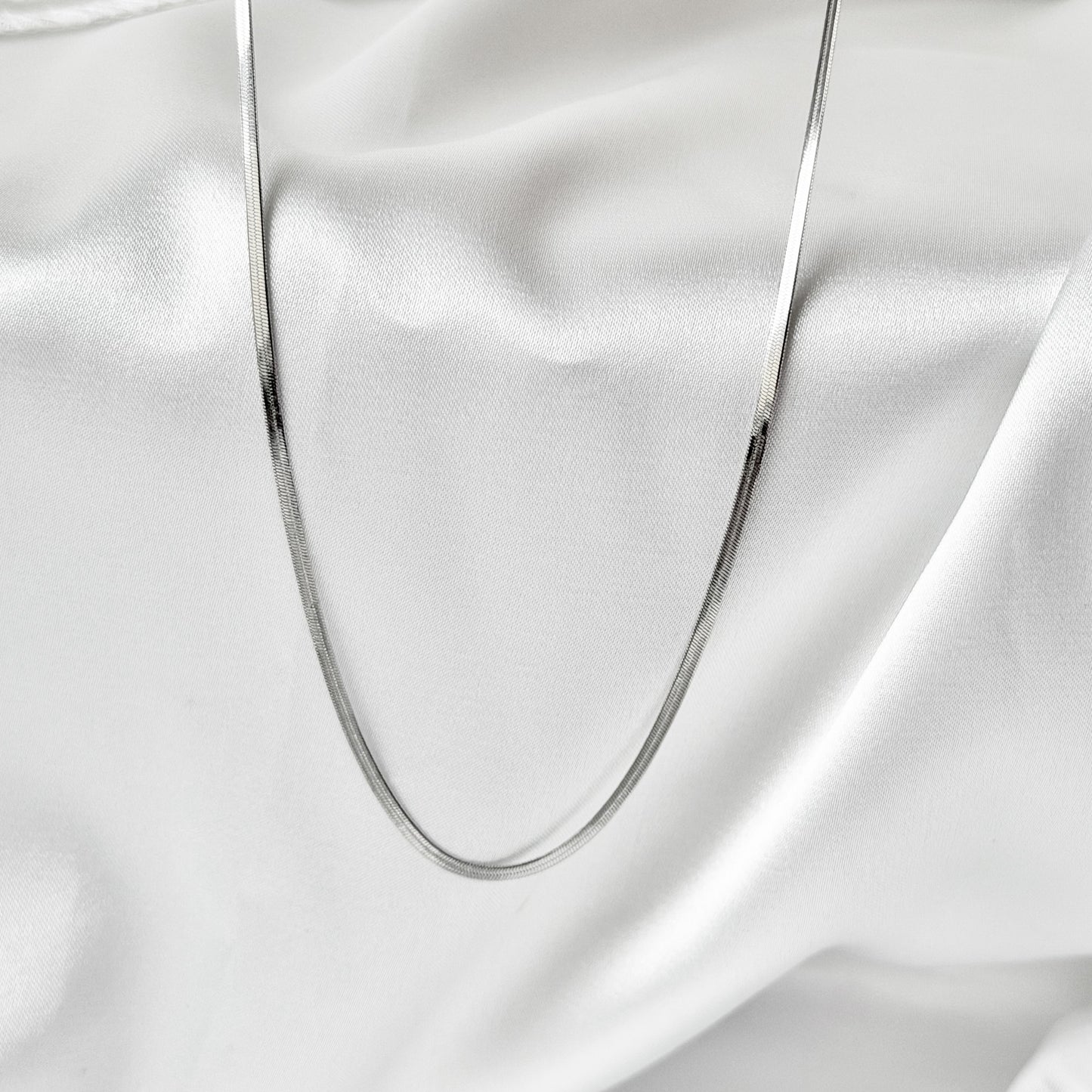 2mm pločio plieninė grandinėlė „Flat Chain“