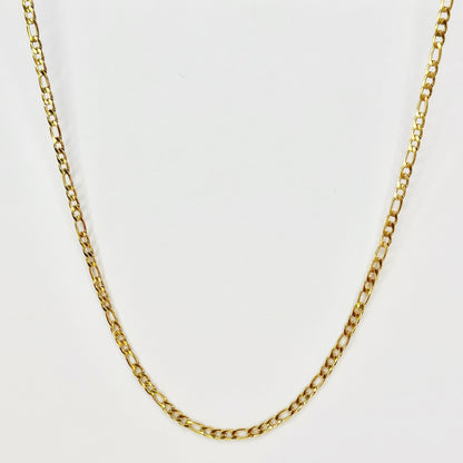 4mm pločio auksuota grandinėlė "Figaro"