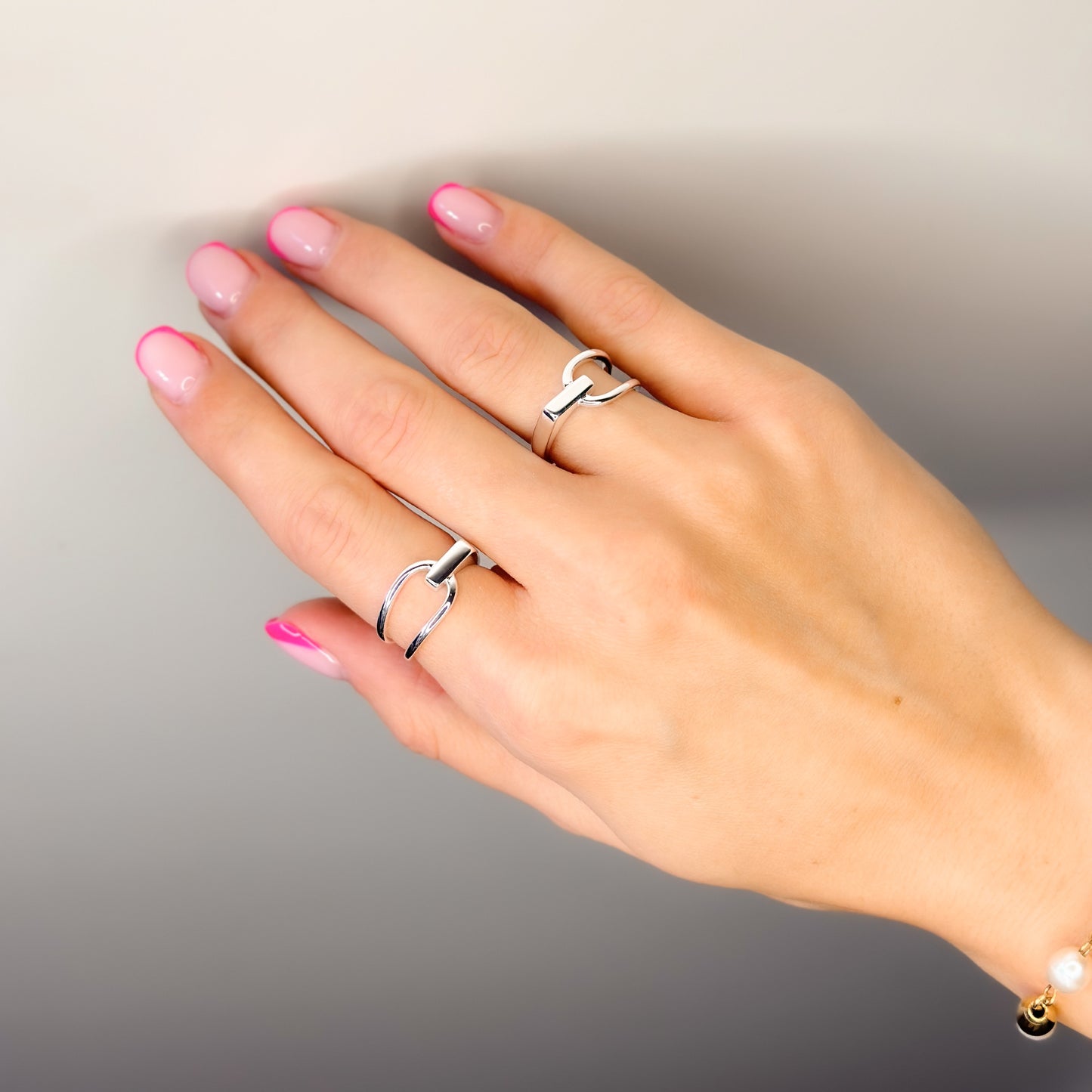 Sidabrinis reguliuojamo dydžio žiedas