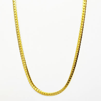 43cm auksuota grandinėlė "Curb"