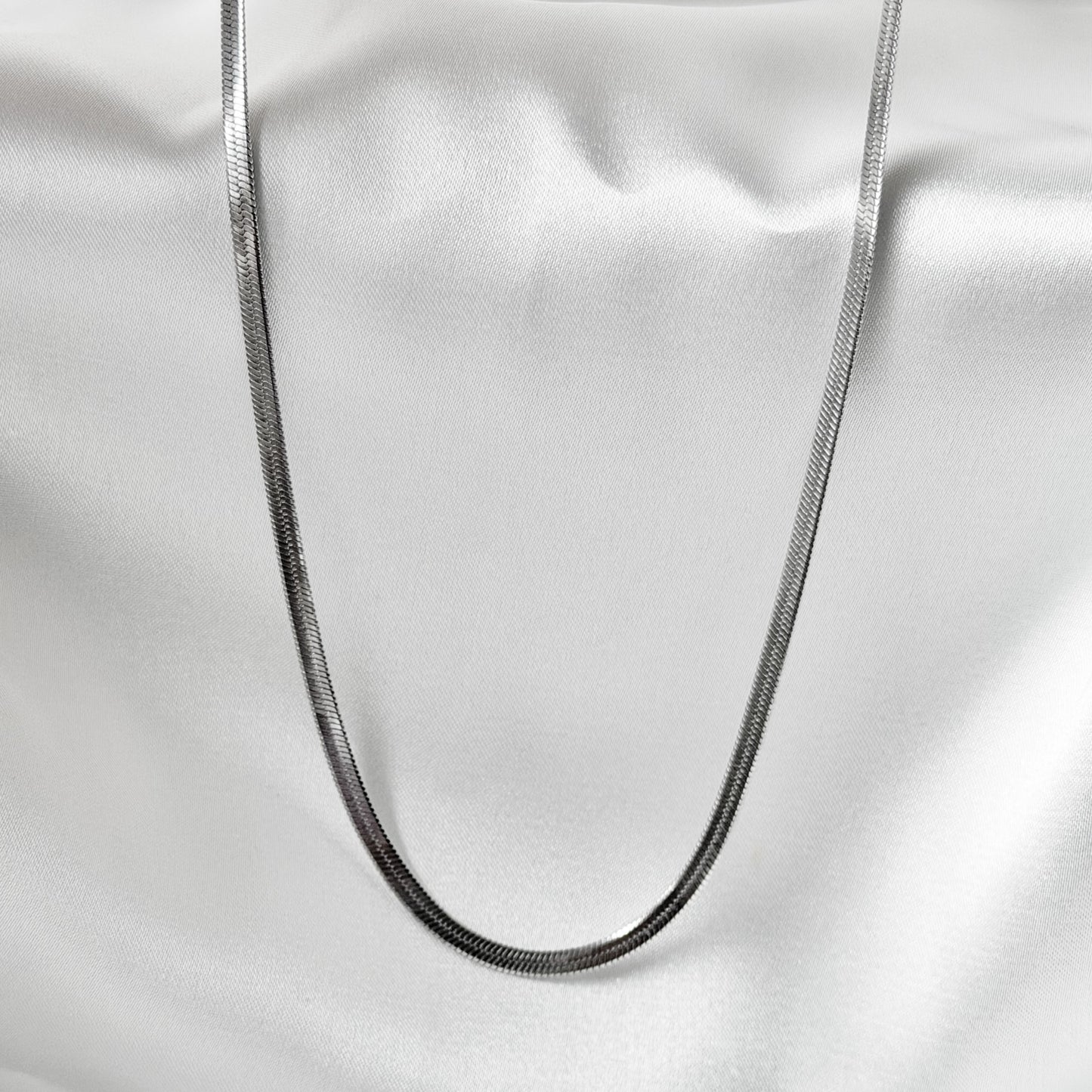3mm pločio plieninė grandinėlė „Flat Chain“
