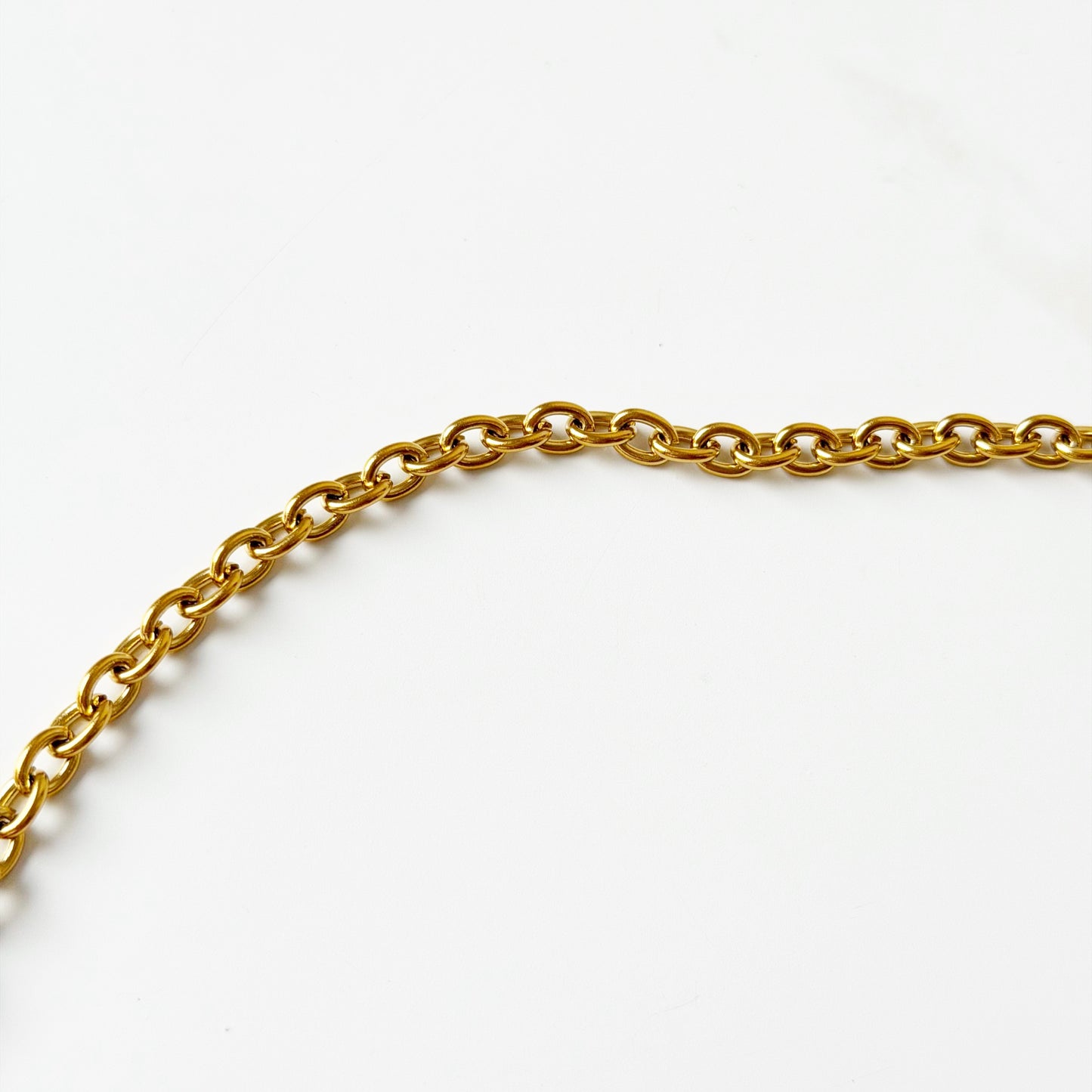 4,5mm auksuota grandinėlė "Rolo"