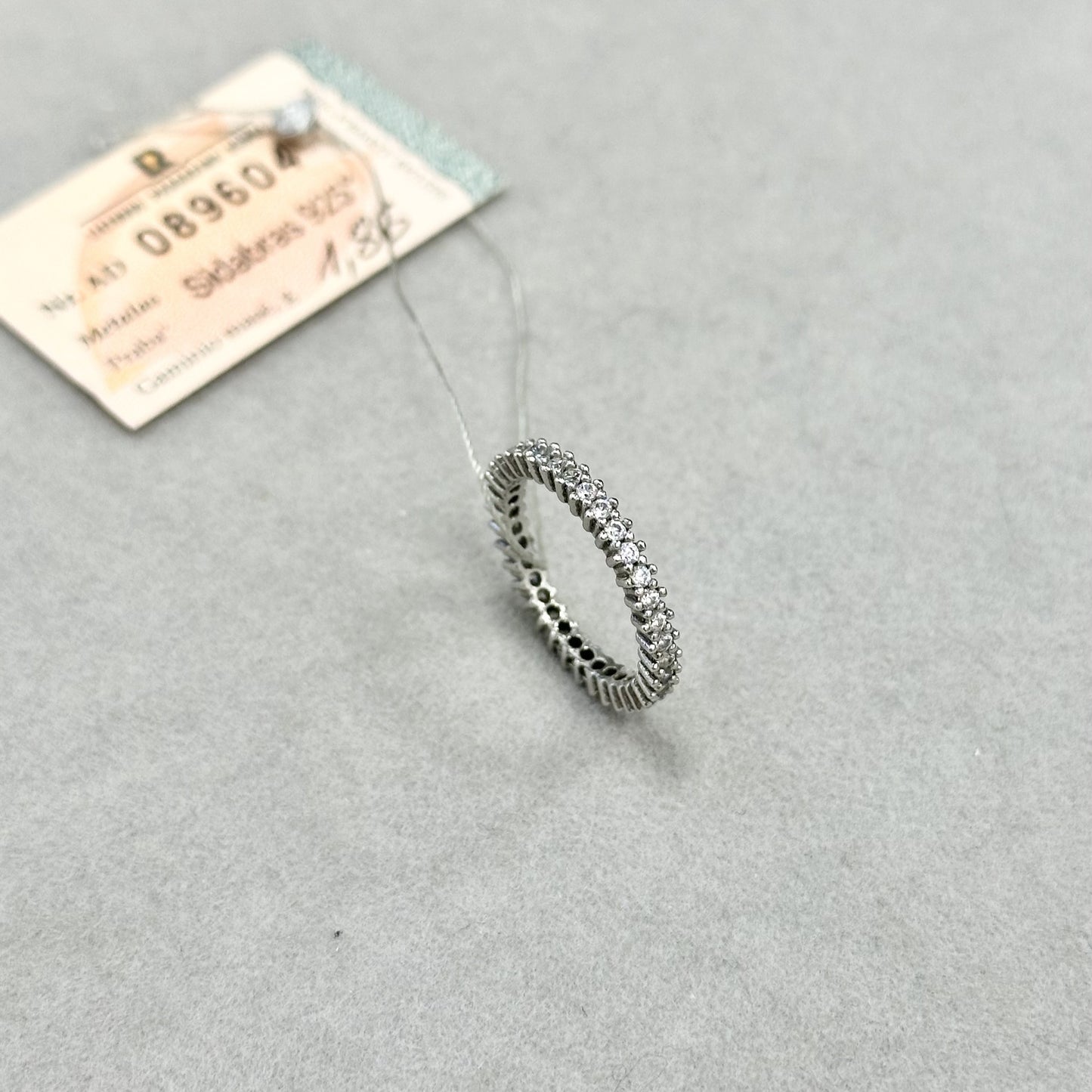 2mm žiedelis su cirkoniu