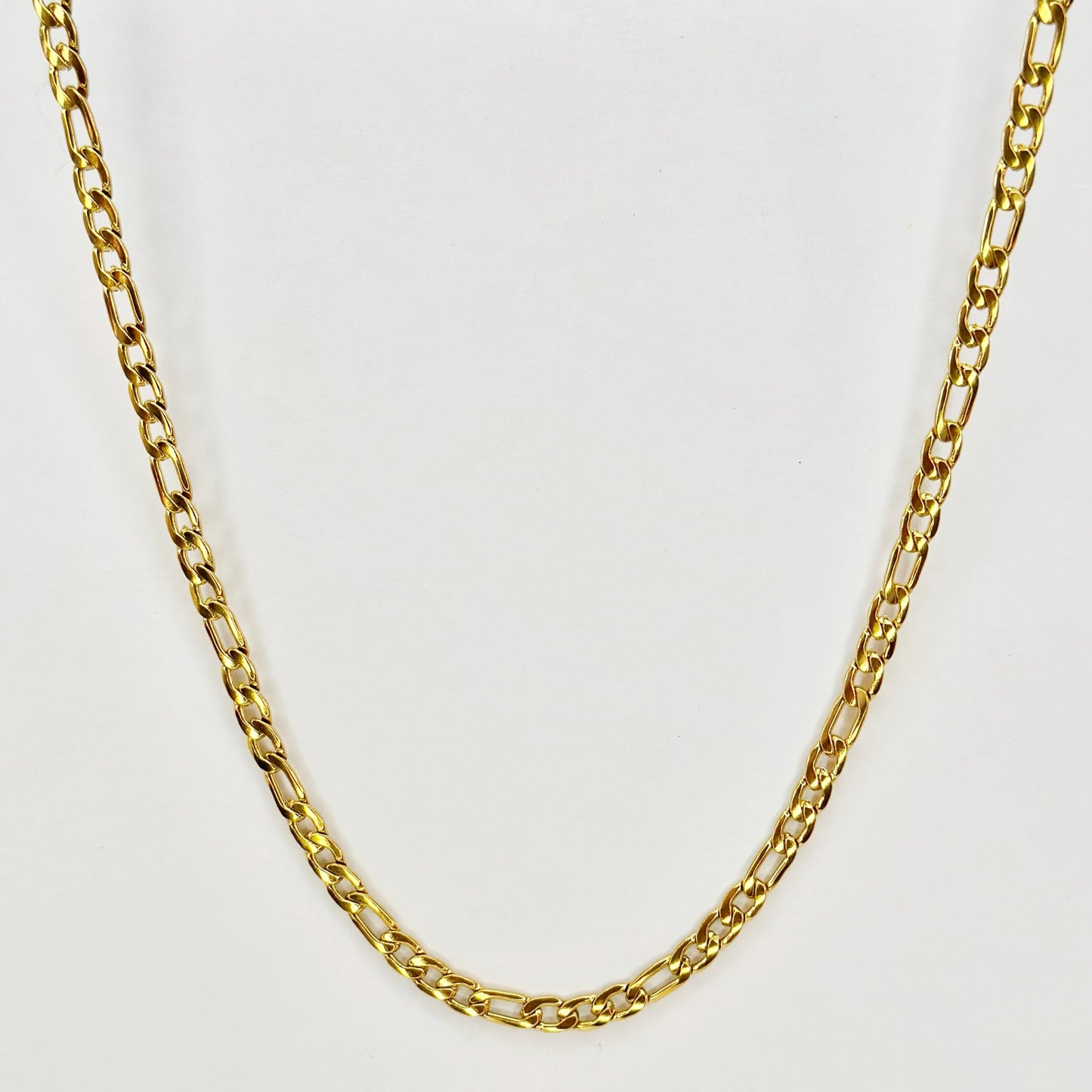 5mm pločio auksuota grandinėlė "Figaro"