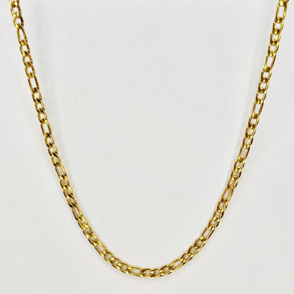 5mm pločio auksuota grandinėlė "Figaro"