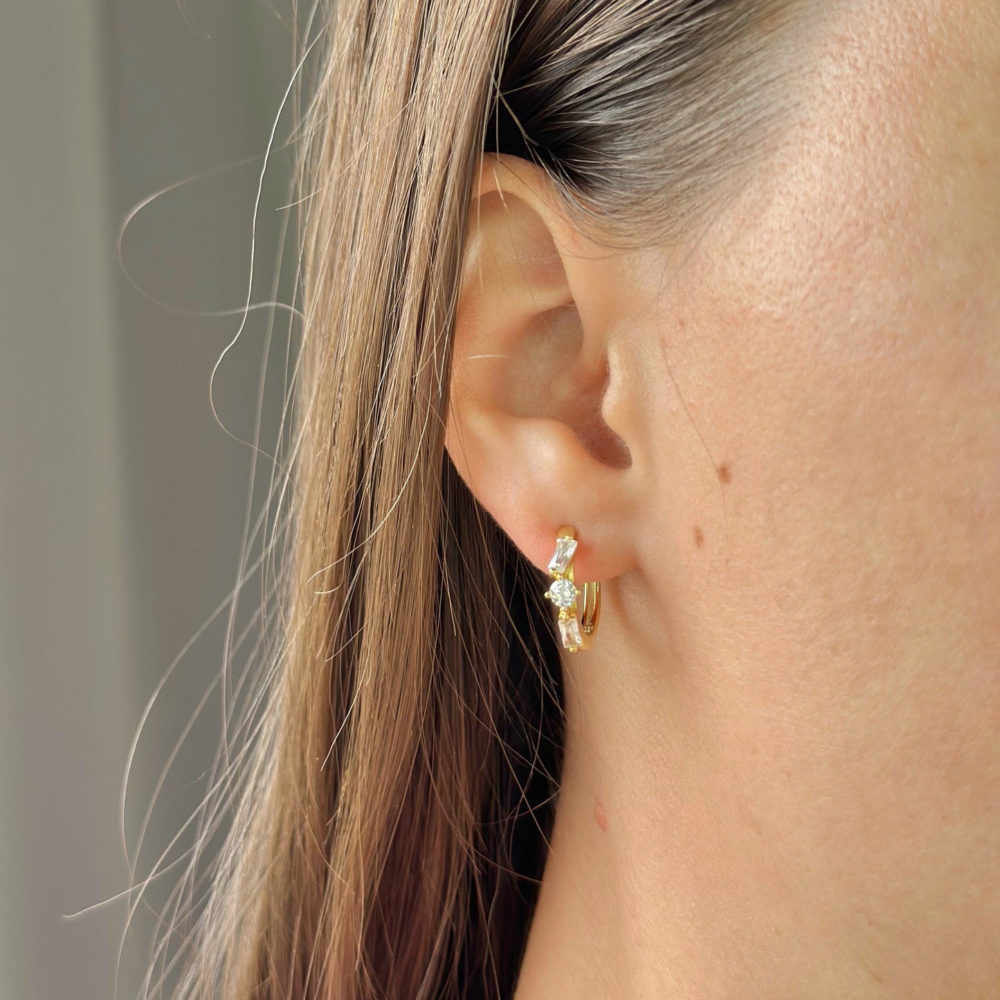 Sidabrinės rinkutės su cirkoniais