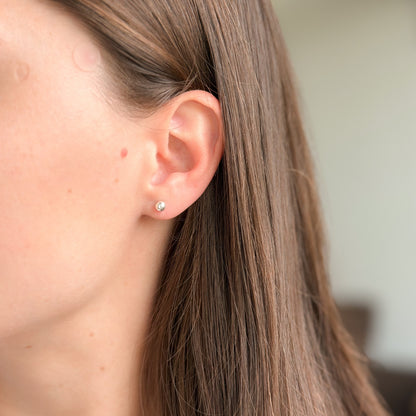Sterling Silver Two - piece Earrings