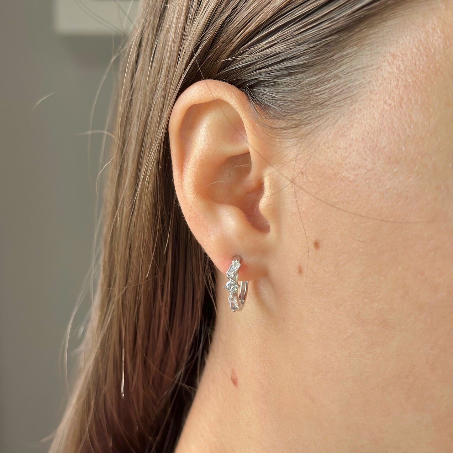 Sidabrinės rinkutės su cirkoniais