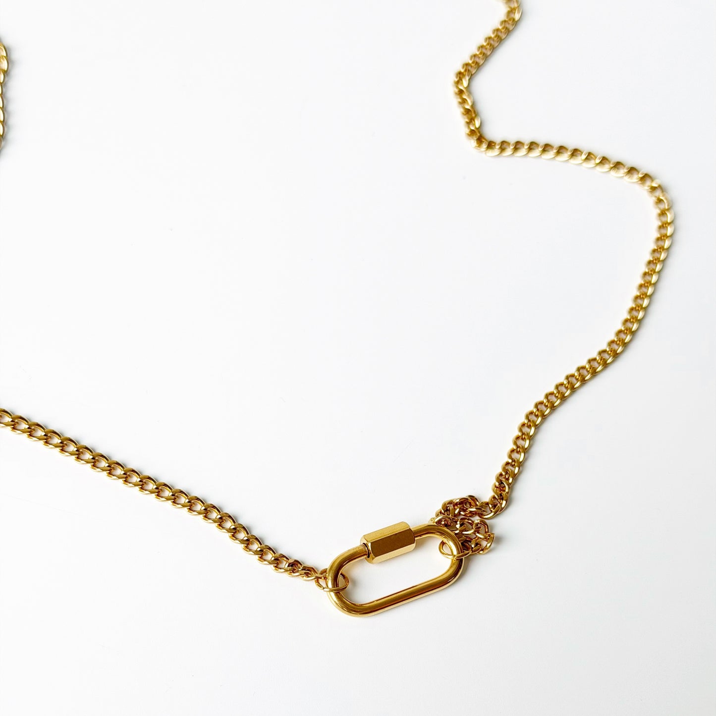 3mm auksuota grandinėlė "Curb"