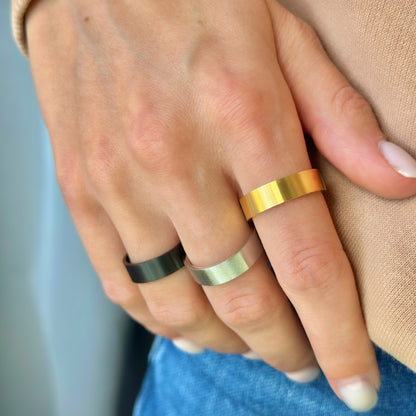 6 mm žiedas matiniu paviršiumi