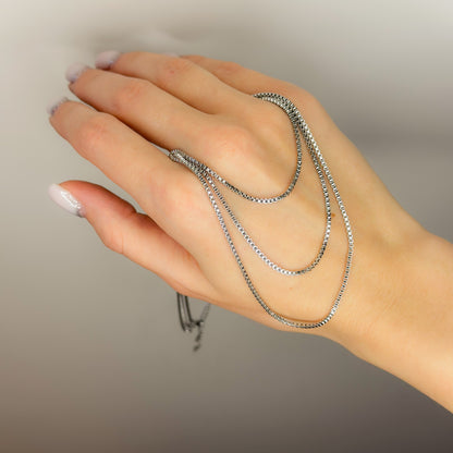 Auksuota triguba grandinėlė "BOX"