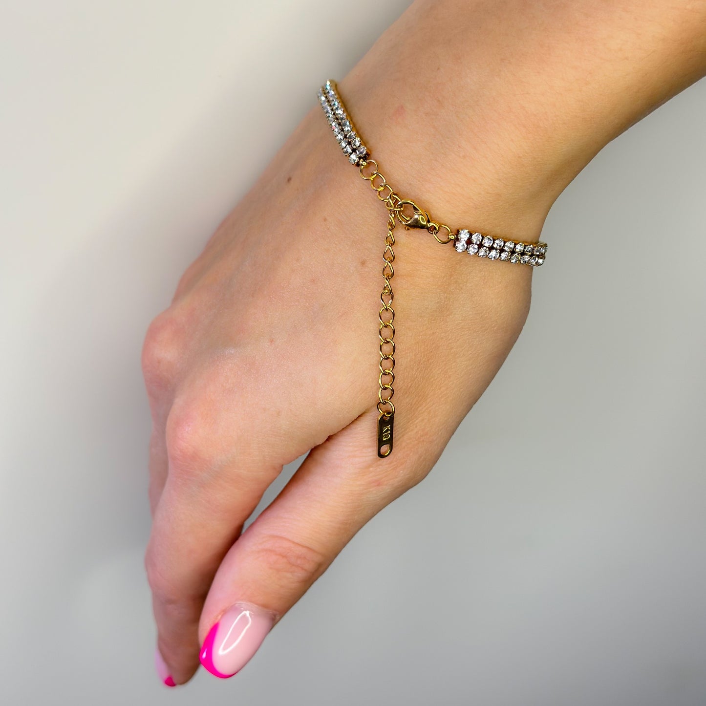 Auksuota dviguba apyrankė Tennis