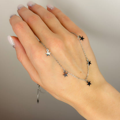 Auksuota grandinėlė su žvaigždutėmis