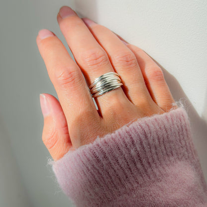 Sterling Silver Wide Ring