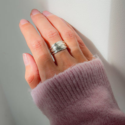 Sterling Silver Wide Ring