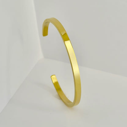 Hera – auksuota plieninė apyrankė (4 mm / 6 mm)