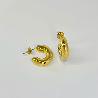 Auksuoti auskarai „Golden Hoops“