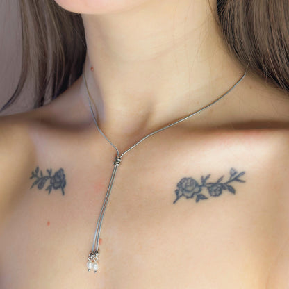 Koljė su tikrais perlais