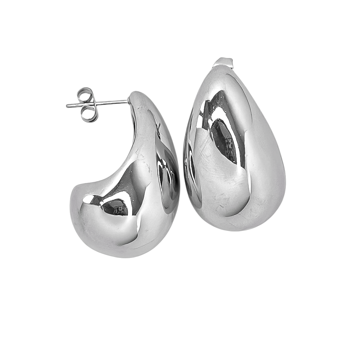 Masyvūs lašo formos auskarai