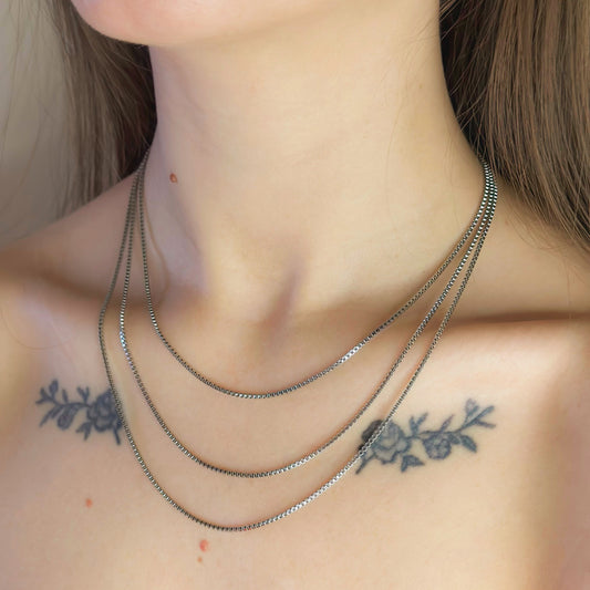 Auksuota triguba grandinėlė "BOX"