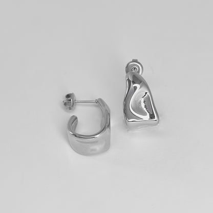 Auskarai „Liquid metal“