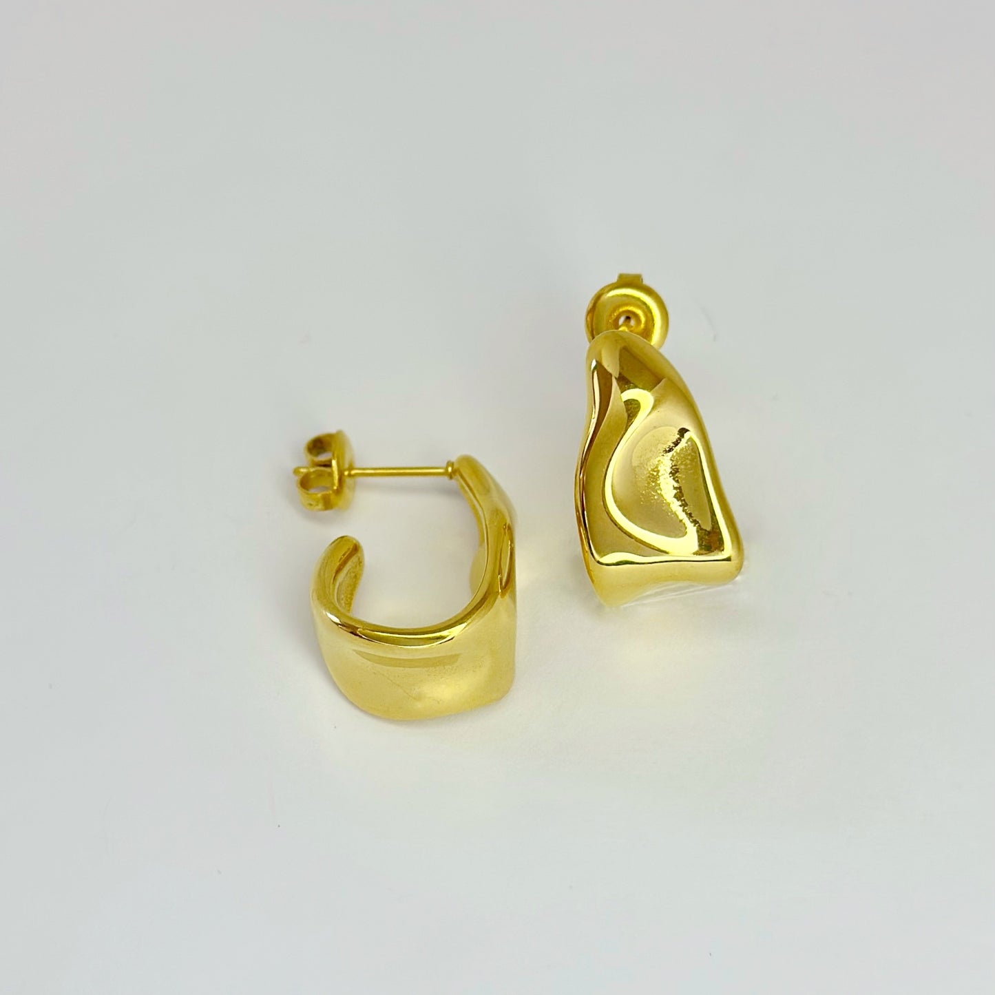 Auskarai „Liquid metal“