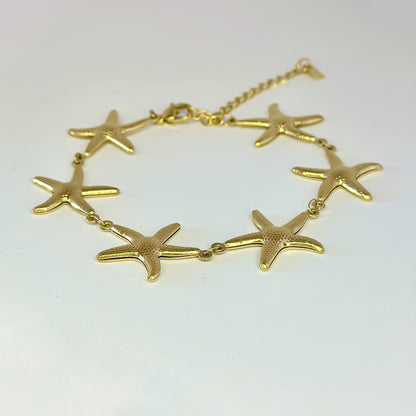 Auksuota apyrankė "Jūros žvaigždutės"