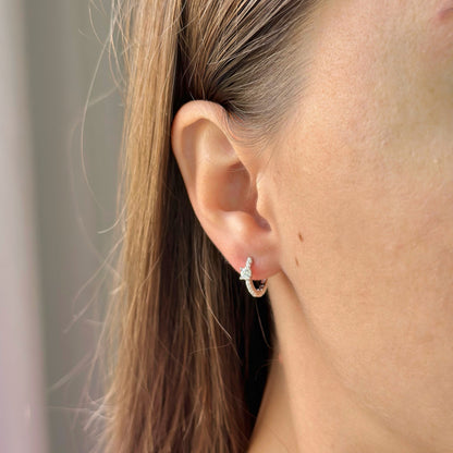 Sidabrinės rinkutės su cirkoniais