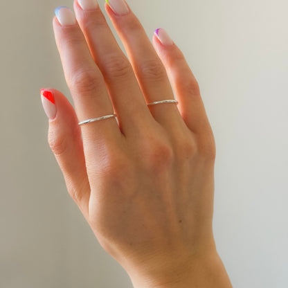 Sidabrinis 1,5mm klasikinis žiedas