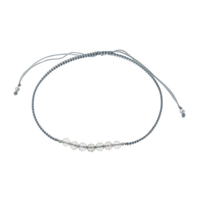 Siūlo apyrankė su labradorito akmens akmenukais