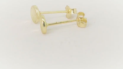Sterling Silver Rhodium Plated Studs