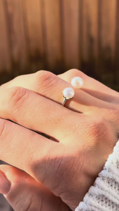 3mm sidabrinis žiedelis su apvaliomis cirkonio akutėmis