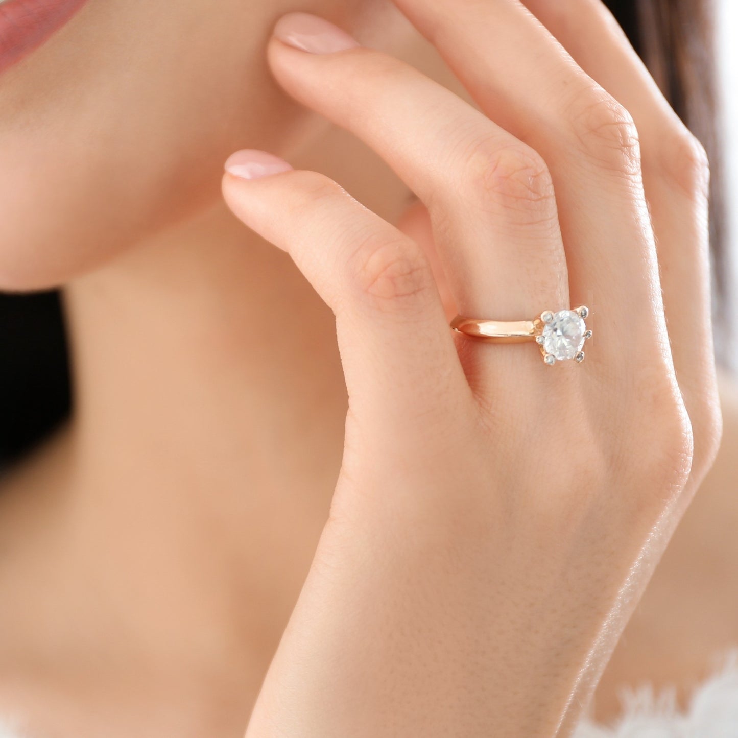 Paauksuotas sidabrinis žiedas Nora