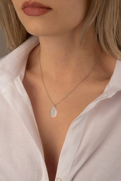 Sidabrinis pakabukas "Rožė" su grandinėle