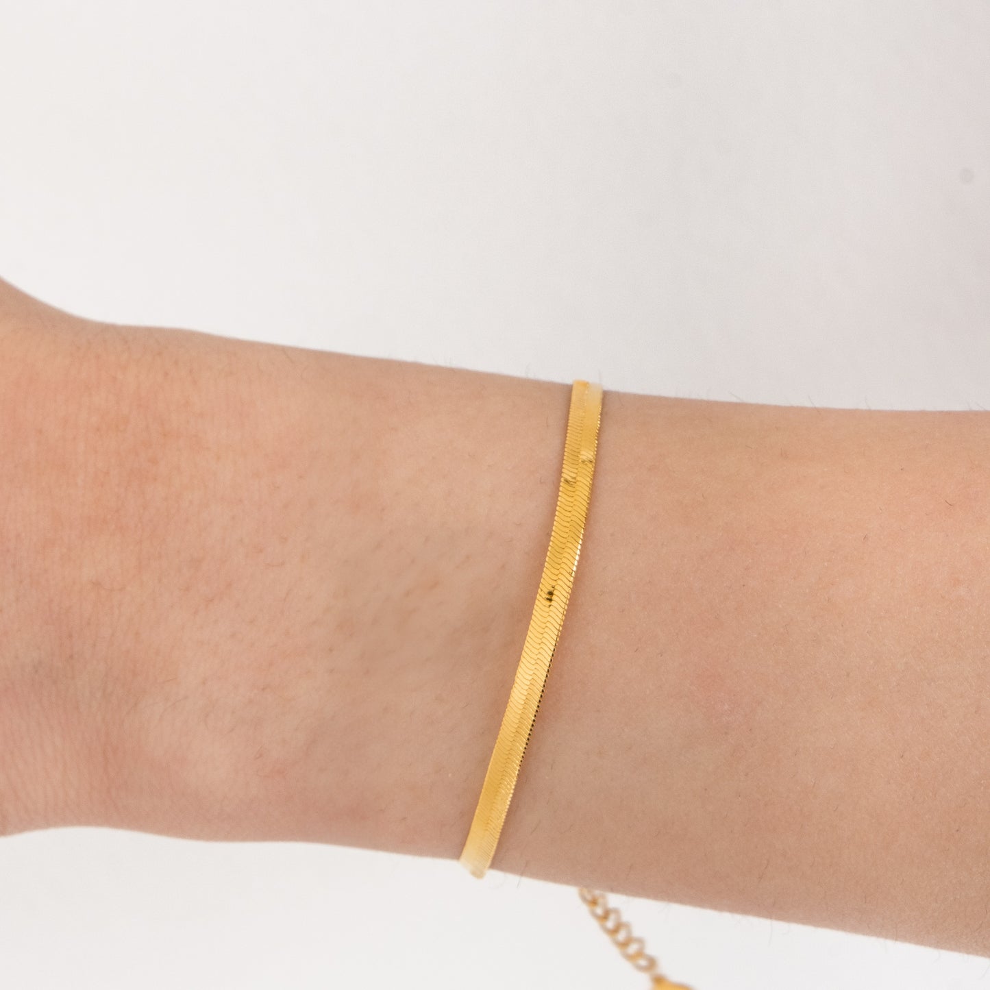 Sidabrinė apyrankė Flat chain